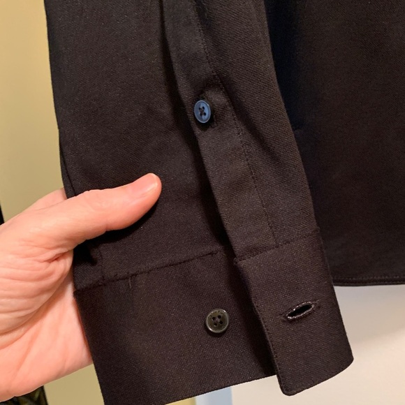 Calvin Klein Extra Slim Fit Men's Black Dress Shirt - Picture 2 of 13